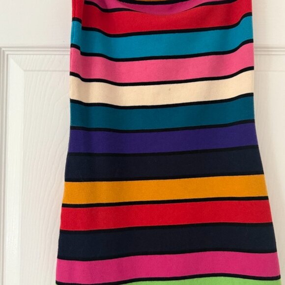 French Connection Strapless Bodycon Rainbow Dress - Picture 2 of 9